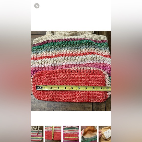 The Sak Multicolor Riviera Crocheted Tote - Picture 9 of 15